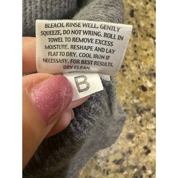 Eileen Fisher Button Down Cardigan Sweater Wool Cashmere Elbow Sleeve Medium EUC - Picture 11 of 14